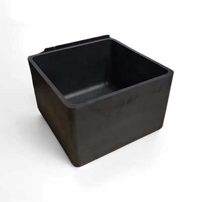 Op maat gemaakte klei grafiet smeltkroes Grafiet vacuüm smeltkroes met deksel Grafiet smeltkroes van hoge zuiverheid