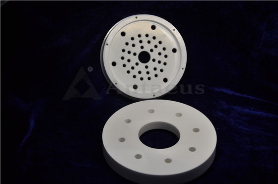 Wit of Ivoor 99,5% Al2O3 Alumina Ceramische Componenten 3.6g/Cm3 3.9g/Cm3